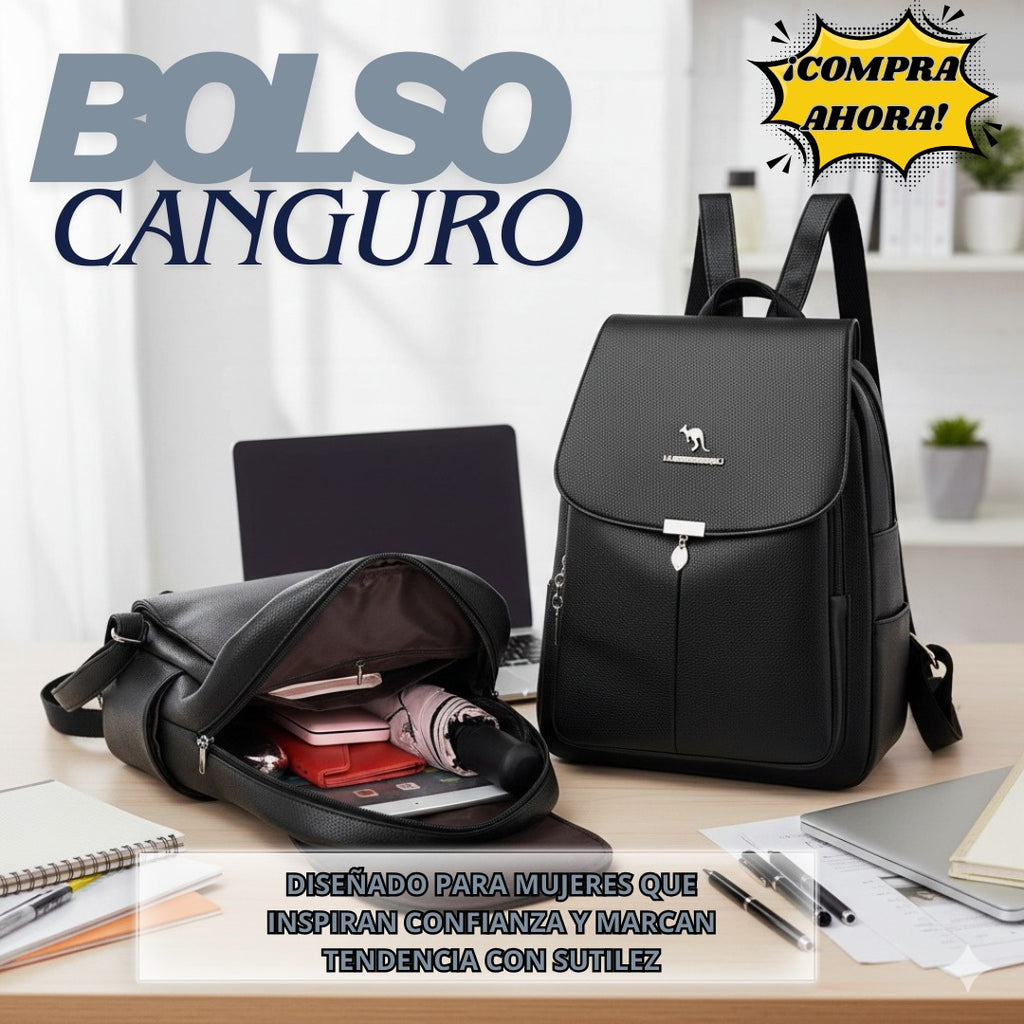 MOCHILA BOLSO DE CUERO PARA MUJER – SEGURIDAD Y ESTILO EN UNO